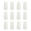 sourcing map Cord Knobs, White Wooden Cord Tassel Drops Pull