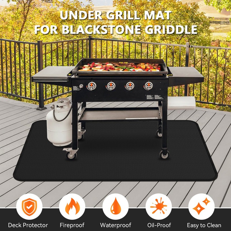 75 x 40 inch Under Grill Mats for Blackstone -