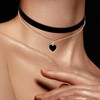 Telooco Costume Necklace Women's Velvet Choker Necklace Black Necklace with