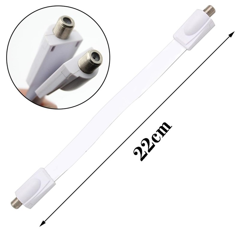 White Flat Overhead Cable Gap Cable TV Cable Antenna Cable