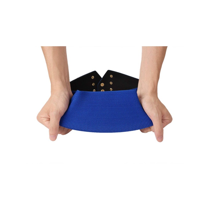 sourcing map Lady Rivet Chains Decor Button Fastener Waist Belt