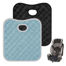 UTEFIF 2pcs Baby Car Seat Protector, water uptake Protector for Child Seats, Non-Slip Car Seat Liner, Fits All Seats, Strollers & High Chairs (Black,Blue)