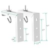 TEHAUX 1Set Ceiling Mount Projector Screen Hook Bracket Shaped Wall
