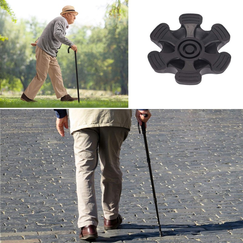 Walking Cane Tips 3/4 inch Heavy Duty, Quad Cane Tips
