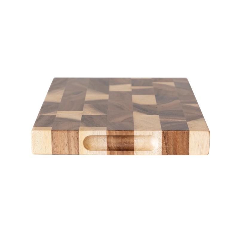 Creative Co-Op Suar Wood End Grain Rectangle Cheese and Cutting