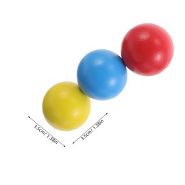 Abaodam 3 Pcs Kids Croquet Ball: Wooden Round Ball Replacement Croquet Balls Outdoor Lawn Game For Family Bonding Easy Setup Promotes Healthy Growth