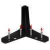 Cjueiom 13cm / 5 Inch Furniture Legs, Black Metal Triangle