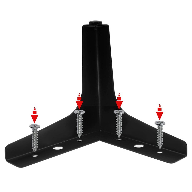 Cjueiom 13cm / 5 Inch Furniture Legs, Black Metal Triangle