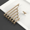 Asidrama 10 Pack 10 Inch(254mm) Champagne Gold Cabinet Pulls Knurled