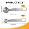 6 Pcs of Teaspoon Measuring Spoons, Stainless Steel Table Spoons
