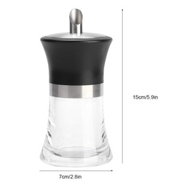 Sugar Shaker Dispenser Wear Acrylic Sugar Jar Skid Sugar Powder Bottle Sugar Seasoning Pouring Bottle for Kitchen Utensil Household Accessories Coffee Outdoor Barbecue 100mL