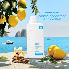 Loaded Laundry Detergent, Luxury Cologne & Perfume Scented | 50 Loads | Sea Salt & Citrus | Skin-Friendly & Plant-Based | Made in USA | 32 oz