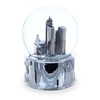 San Francisco Landmarks with Silver Base Water Snow Globe