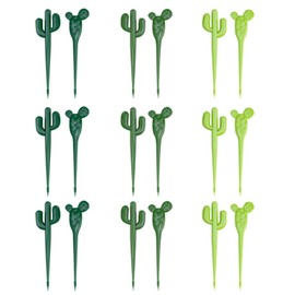 18 Pieces Cactus Shaped Fruit Fork, Cute Cartoon Fruit Fork, Creative Fruit Fork, Children's Fruit Fork, Plastic Fruit Fork