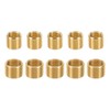 PATIKIL 10pcs M14xM12x10mm M12xM10x10mm Screw Reducing Nut Insert Male to