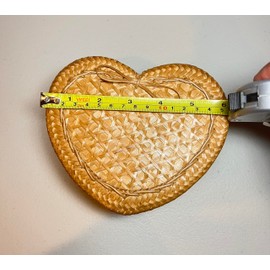 MIracle Thai Enterprises Heart Shaped Bamboo Basket for Sticky Rice