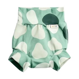 ImseVimse Swim Nappy Green Shapes Medium High Waist