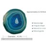 Crystal Coasters Set of 4 Agate Coaster Teal Irregular Dyed