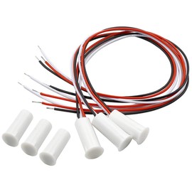 Hxchen 3Sets RC-35 NC & NO Wired Magnetic Door Window Contact Sensor Switch Contact Sensor Alarm Magnetic Reed Switch White