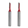 2pcs Router Bit 1/4" Shank 1/8" Cutting Dia Single Straight