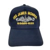 USS James Monroe SSBN-622 Submarine Boat Ship Baseball Cap Blue