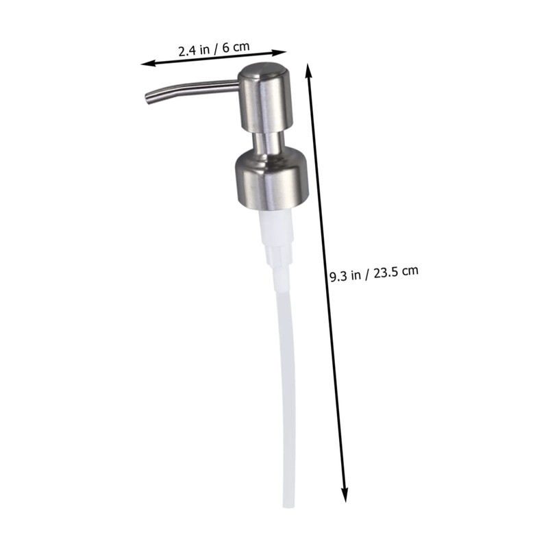 iplusmile 1pc Stainless Steel Lotion Dispenser Pump for Soap Liquid