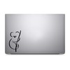 Koala Bear Outline Decal Notebook Car Laptop 5.5" (Black)