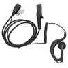 G Shape Earpiece PU Cable Walkie Talkie Earpiece with Mic