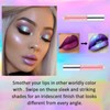 Glitter Lip Gloss, Diamond Shimmer Pink Lipgloss Pearlescent Liquid Lipstick,