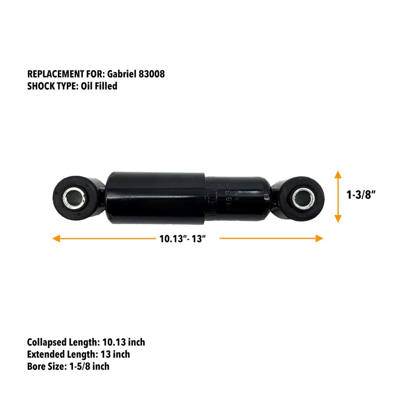 TORQUE 2 PCS Heavy Duty Cab Shock Absorber for Peterbilt