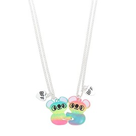 Kicomvi Friends Magnetic Half Heart Pendant Necklace 2Pcs/Set Charm BFF Friendship Koala Panda Couple Necklace Friendship Gift for Women-koala A