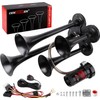 Cenzhiwen Train Horn Kit - 4 Trumpet Metal Air Horns