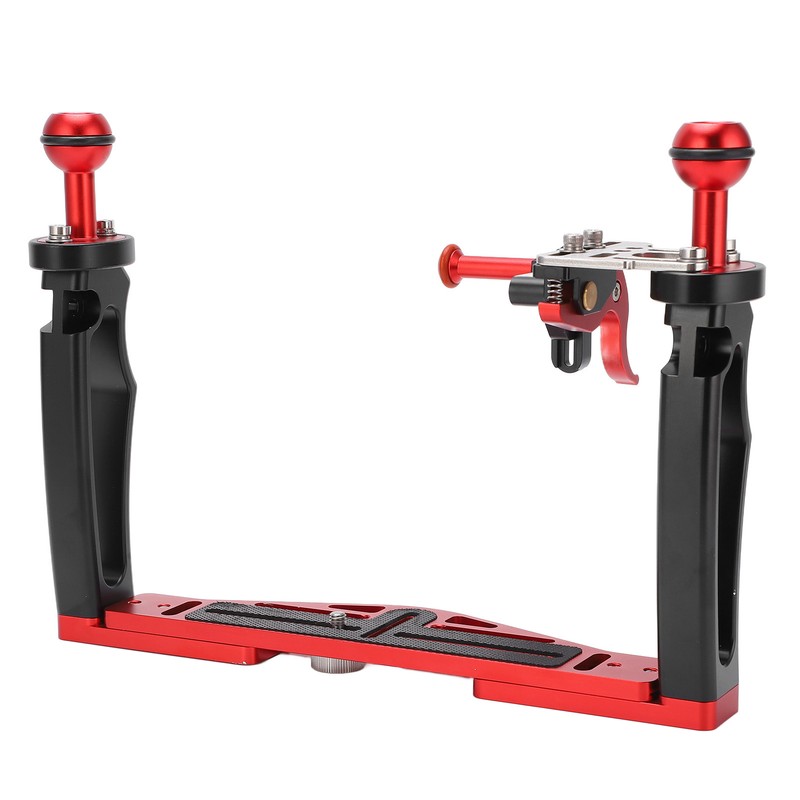 Dual Handle Tray Stabilizer Rig Diving Underwater Camera Housing Tray