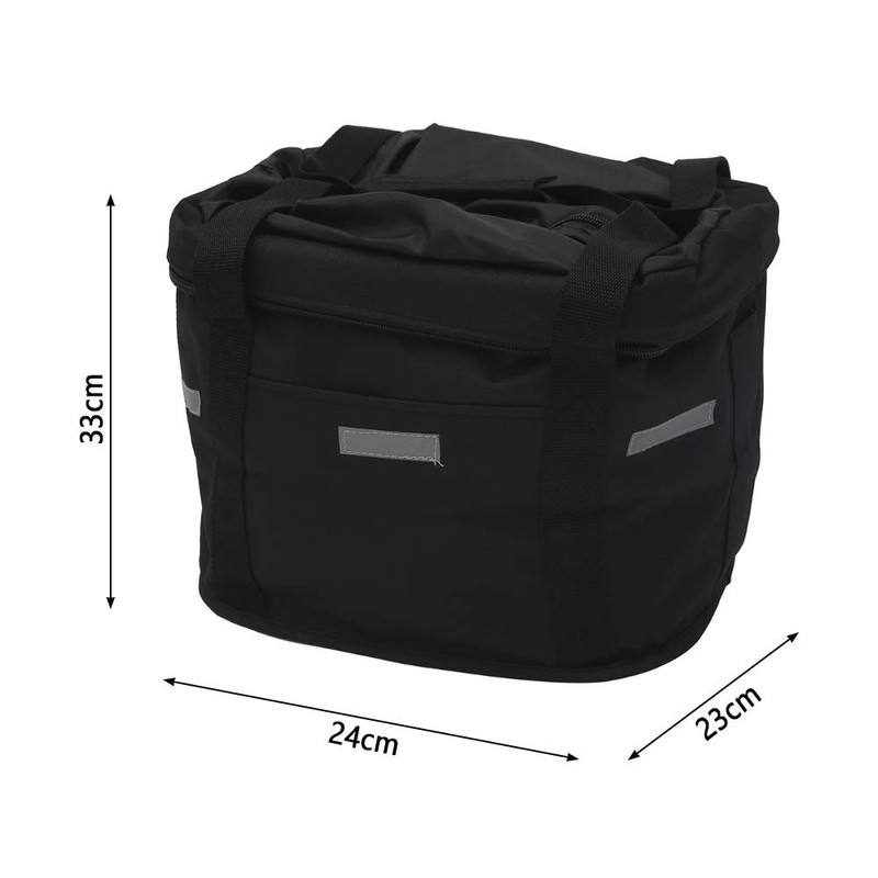 dukezhi819 Bicycle Basket Eco Bag, Bicycle Front Basket, Removable, Foldable,