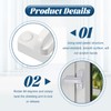 8Pcs Sash Jammer Blocker, Door Jammer Sash Window Locks for