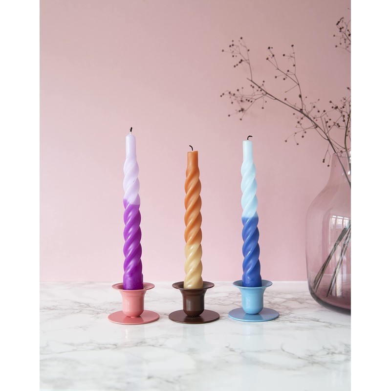 KunstIndustrien, Turquoise Candleholder, The Bell, pack of 2