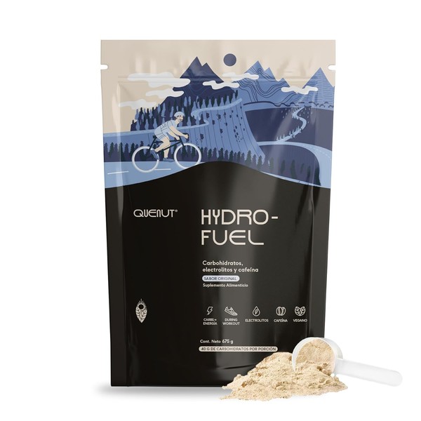 QUENUT - Hydro-Fuel Carbohidratos Simples en Polvo, 675g (15 Porciones)