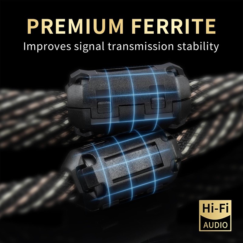 YYTCG RCA to XLR Cable 1.64FT, 2-Pack Male RCA to
