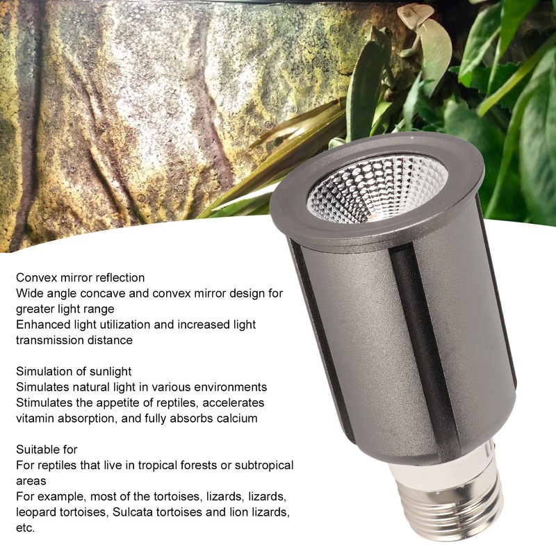 Reptile Heat Lamp Replacement Bulb UVA UVB LED Reptile Basking