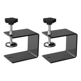 2Pcs C Clamps, Drawer Front Installation Clamps Drawer Fixing Clip Adjustable Stable Furniture Woodworking Jig Stainless Steel Clamps for Woodworking(Black)