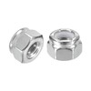 sourcing map 15Pcs 1/4"-20 Nylon Insert Hex Lock Nuts, 316