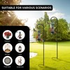 ZLHETWT 2Pcs Shepherd Hooks, Crook Hook, Bird Feeder Pole Stand
