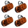 ULTECHNOVO 8pcs Led Side Marker Light Indicator Lamp for Trailer