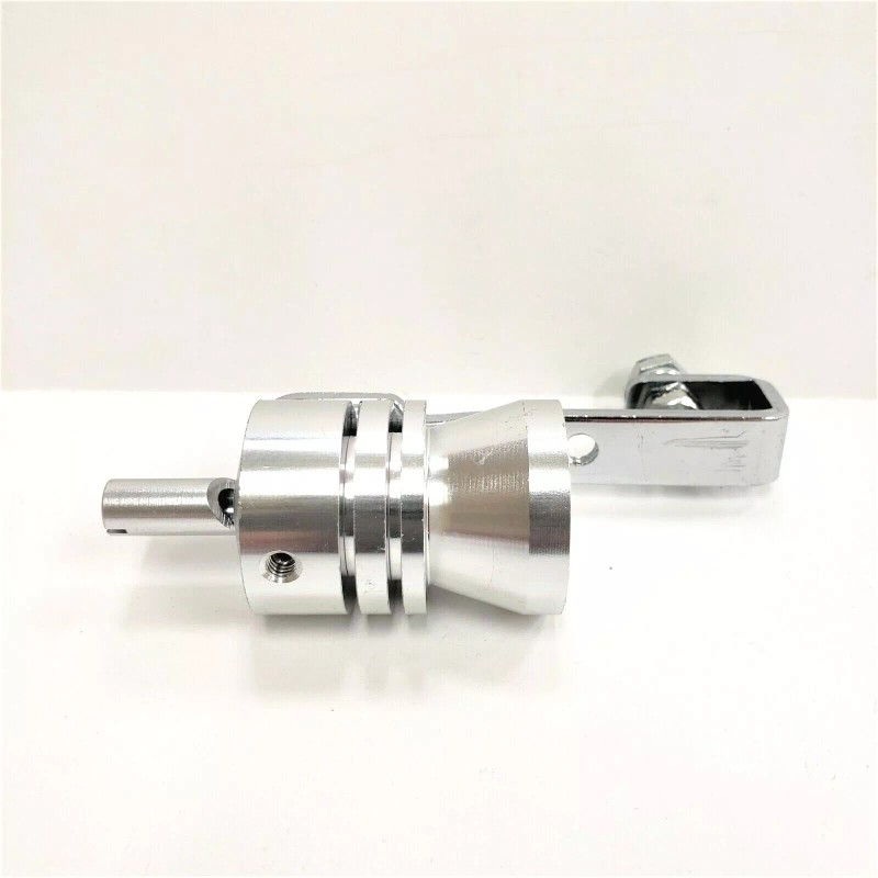 LEDIN 1x Turbo Sound Whistle Simulator Muffler Silver Exhaust Pipe