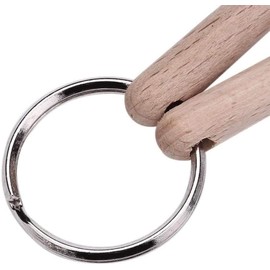 1Pc Mini Drum Sticks Keychain Wood Drumsticks Percussion Key Ring Decoration Keyrings Deft and Professional，Drum and Percussion Accessories