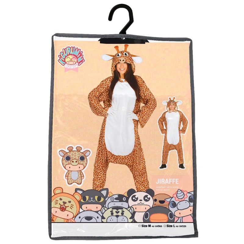 FIESTAS GUIRCA Giraffe Overall Kostüm für Erwachsene L
