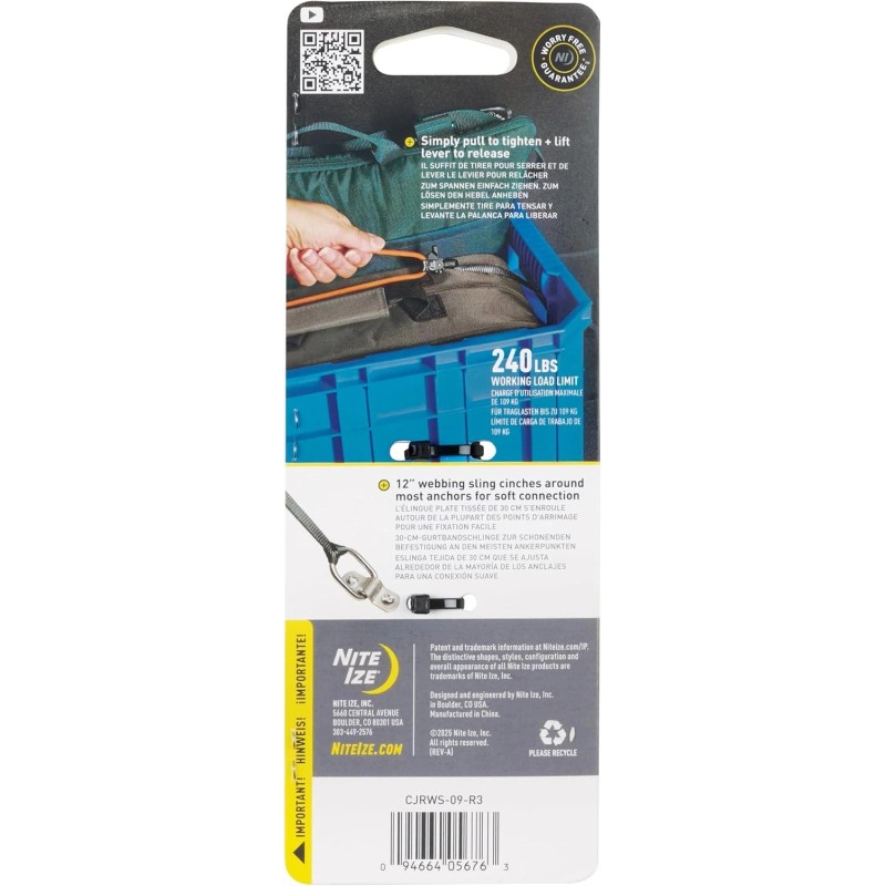 Nite Ize CamJam Ring - Rope Tightener with Webbing Sling