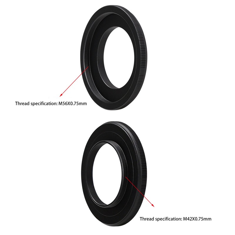 M56X0.75mm Female to M42X0.75mm T2 Male Thread Telescope Adapter 5P9937K