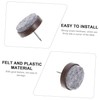 IWOWHERO 50Pcs Screw Felt Pads for Furniture Non Slip Floor