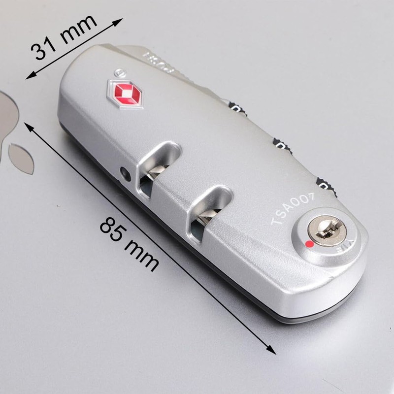 Suitcase Locks, 3-Digit Number Combination TSA 007 Suitcases Locks, TSA